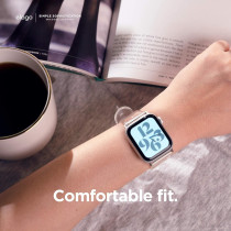 Elago Clear Band Compatible With Apple Watch Band Ultra2/Ultra/Se/9/8/7/6/Se/5/4/3/2/1, Transparent Protective Band, Watch Strap Connector Included