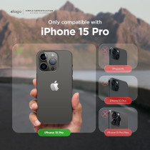 Elago Compatible With iphone 15 Pro Case, Compatible With Magsafe, Glide Case, Full Body Protective Cover, Shockproof, Slim Phone Case 6.1 Inch, Black