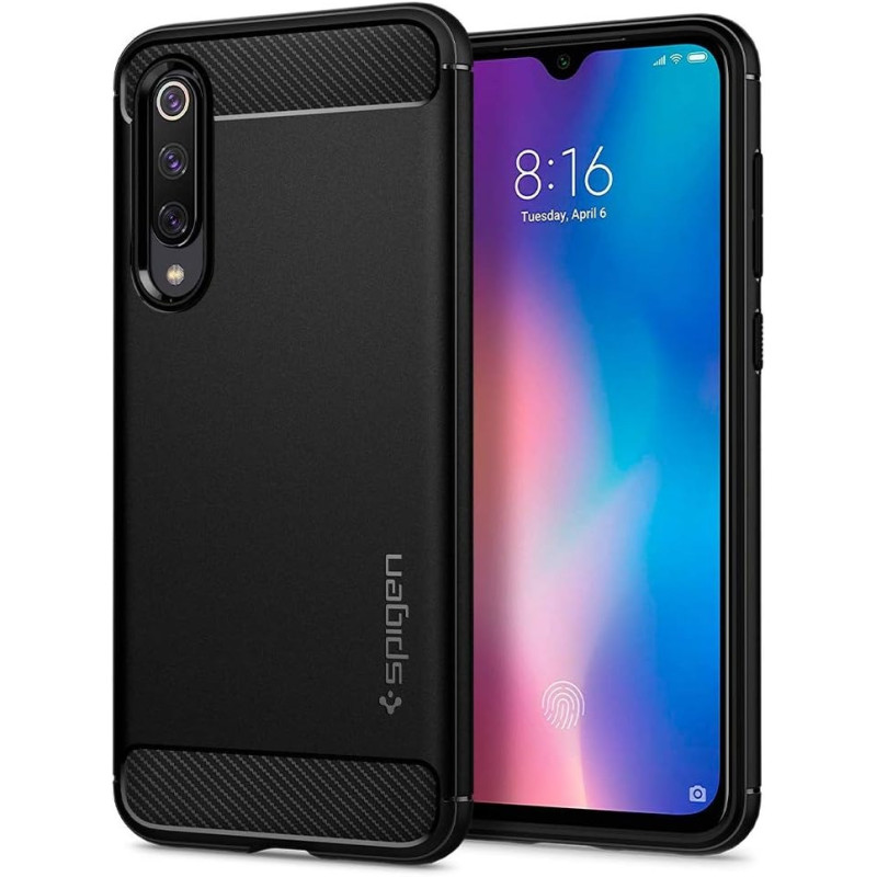 Spigen Rugged Armor Designed For Xiaomi Mi 9 Se Case, Matte Black