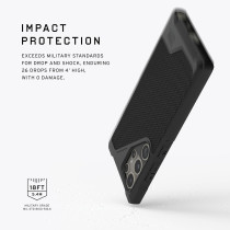Urban Armor Gear Uag Designed For SaMSung Galaxy S24 Ultra Case 6.8 Metropolis Kevlar, Black, Magnetic Charging Rugged Military Drop-Proof Impact Resistant Non-SlIP Protective Cover
