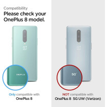 Spigen Rugged Armor Designed For Oneplus 8 Case, Matte Black