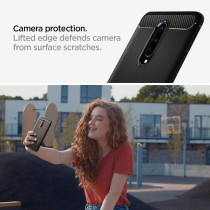 Spigen Rugged Armor Designed For Oneplus 8 Case, Matte Black
