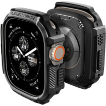 Spigen Rugged Armor Designed For Apple Watch Ultra 2/Apple Watch Ultra Case Durable TPU Case For Apple Watch Ultra 49Mm Case, Black