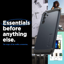 Spigen Tough Armor Designed For Galaxy A54 5G Case, Metal Slate