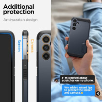 Spigen Tough Armor Designed For Galaxy A54 5G Case, Metal Slate