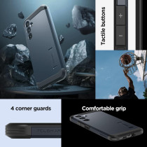Spigen Tough Armor Designed For Galaxy A54 5G Case, Metal Slate
