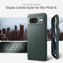 Spigen Liquid Air Armor Designed For Pixel 8 Case, Abyss Green