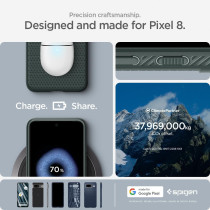 Spigen Liquid Air Armor Designed For Pixel 8 Case, Abyss Green