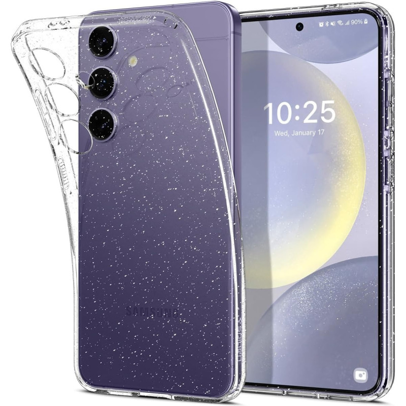 Spigen Liquid Crystal Glitter Designed For Galaxy S24 Plus Case, Crystal Quartz