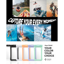Spigen Aquashield Floating Universal PVC Protective Cases With IPx8 A610 Compatible With iphone, Galaxy, Xiaomi, Google, Crystal Clear
