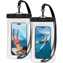 Spigen Aquashield Floating Universal PVC Protective Cases With IPx8 A610 Compatible With iphone, Galaxy, Xiaomi, Google, Crystal Clear