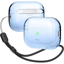 Elago Compatible With Airpods Pro 2nd Generation Case Clear With Lanyard Compatible With Airpods Pro 2 Case, Protective Cover, Shockproof, Wireless Charging, Reduced Yellowing, Aqua Blue