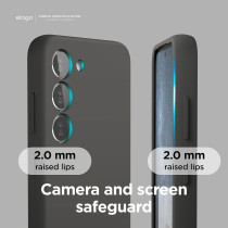 Elago Compatible With SaMSung Galaxy S23 Case, Liquid Silicone Case, Full Body Protective Cover, Shockproof, Slim Phone Case, Anti-Scratch Soft Microfiber Lining, Black