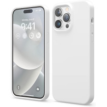 Elago Compatible With iphone 14 Pro Max Case, Shockproof, Slim Phone Case, Anti-Scratch Soft Microfiber Lining, White