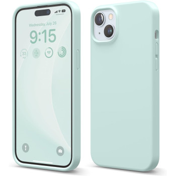 Elago Compatible With iphone 15 Plus Case, Liquid Silicone Case, Slim Phone Case, 6.7 Inch, Mint