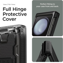 VRS Design Terra Guard Active For Galaxy Z FlIP 5 5G Phone Case, Premium Durable Semi Auto Hinge Protection Case, Matte Black
