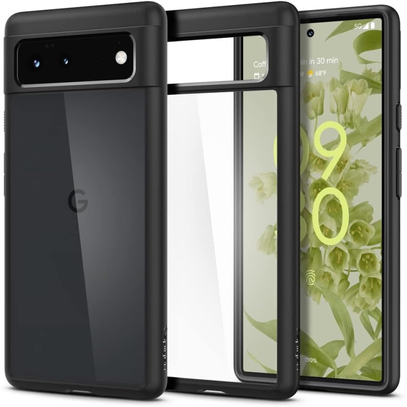 Spigen Ultra Hybrid Designed For Google Pixel 6 Case, Matte Black