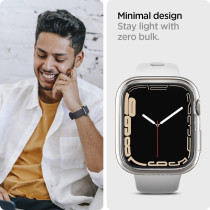 Spigen Thin Fit Designed For Apple Watch Case Series 9/8/7 41Mm Thin Hard Pc Case, Crystal Clear