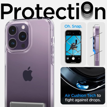 Spigen Ultra Hybrid S Designed For iphone 14 Pro Max Case, Crystal Clear