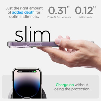 Spigen Ultra Hybrid S Designed For iphone 14 Pro Max Case, Crystal Clear
