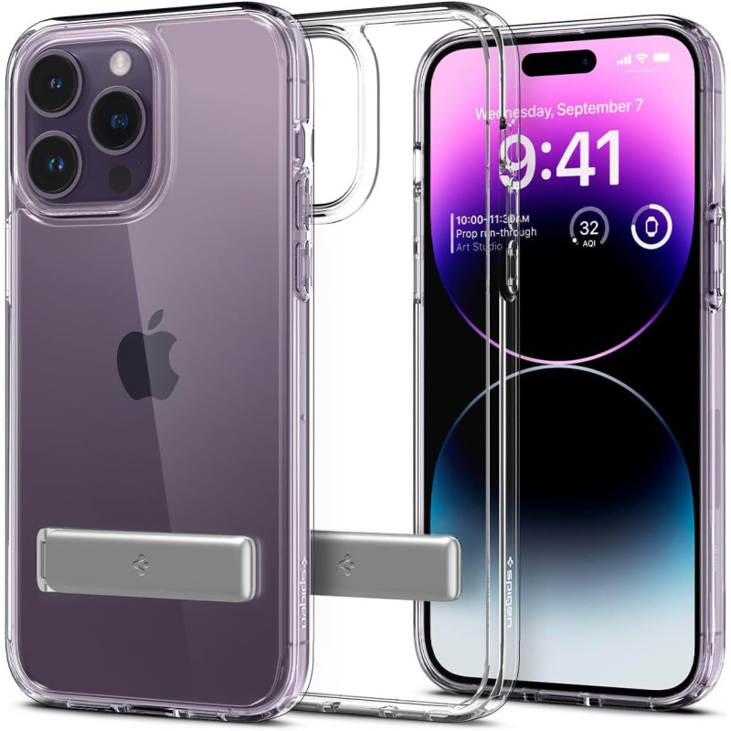 Spigen Ultra Hybrid S Designed For iphone 14 Pro Case, Crystal Clear