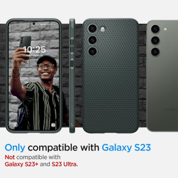 Spigen Liquid Air Designed For Galaxy S23 Case, Abyss Green