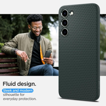 Spigen Liquid Air Designed For Galaxy S23 Case, Abyss Green