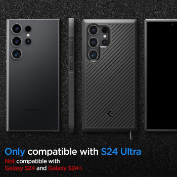Spigen Core Armor Designed For Galaxy S24 Ultra Case, Matte Black