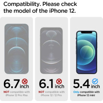Spigen Tempered Glass Screen Protector Designed For iphone 12 Mini, 5.4 Inch