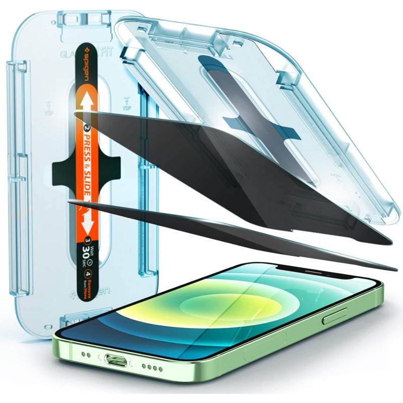 Spigen Tempered Glass Screen Protector Designed For iphone 12 Mini, 5.4 Inch