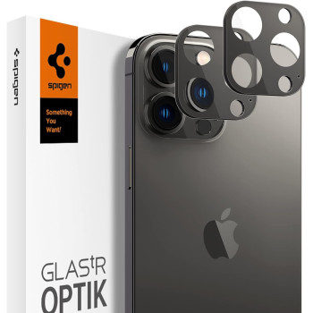 Spigen Camera Lens Screen Protector Designed For iphone 13 Pro Max, Black