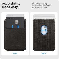 Spigen Smart Fold Magnetic Wallet Card Holder Designed For Magsafe With Kickstand Compatible With iphone 15, iphone 14, iphone 13, iphone 12 Models