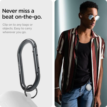 Spigen Silicone Fit Designed For Galaxy Buds 2 Case Galaxy Buds Pro Case Galaxy Buds Live Case, White