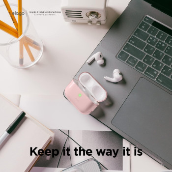 Elago Compatible With Airpods Pro 2nd Generation Case Clear With Lanyard Compatible With Airpods Pro 2 Case, Protective Cover, Shockproof, Wireless Charging, Lovely Pink