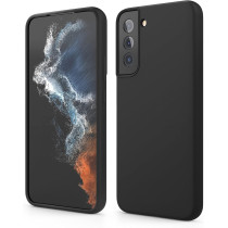 Elago Compatible With SaMSung Galaxy S22 Plus Case - Liquid Silicone Case, Full Body Screen Camera Protective Cover, Shockproof, Slim Phone Case, 6.6 Inch, Black