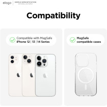 Elago Magnetic Phone Ring Holder Compatible With Magsafe For iphone15, iphone 14,iphone 13,iphone 12 Series -Finger Ring,Cell Phone Ring, Prop Up Stand, Black