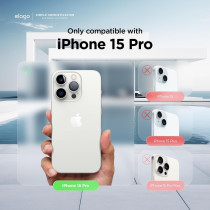 Elago Hybrid Clear Case Compatible With iphone 15 Pro Case, Pc/TPU Hybrid Technology, Us Military Grade Drop Protection, Crystal Clear