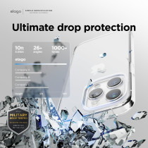 Elago Hybrid Clear Case Compatible With iphone 15 Pro Case, Pc/TPU Hybrid Technology, Us Military Grade Drop Protection, Crystal Clear