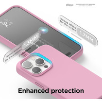 Elago Compatible With iphone 15 Pro Max Case, Liquid Silicone Case, Full Body Protective Cover, Shockproof, Slim Phone Case, 6.7 Inch, Hot Pink