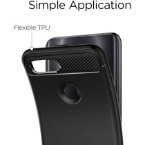 Spigen Rugged Armor Designed For Xiaomi Mi 8 Lite Case, Matte Black