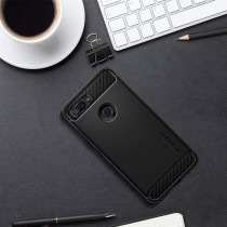 Spigen Rugged Armor Designed For Xiaomi Mi 8 Lite Case, Matte Black