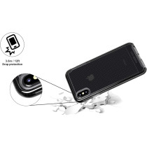 Tech21 Protective Thin Evo Check Pattern Back Case Cover For Apple iphone XS Max, Smokey Black