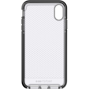 Tech21 Protective Thin Evo Check Pattern Back Case Cover For Apple iphone XS Max, Smokey Black