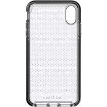 Tech21 Protective Thin Evo Check Pattern Back Case Cover For Apple iphone XS Max, Smokey Black
