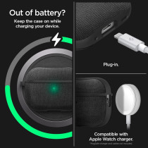 Spigen Urban Fit Designed For Airpods Pro 2nd Generation Case Premium Fabric Airpods Pro 2 Case Cover With Keychain, Black