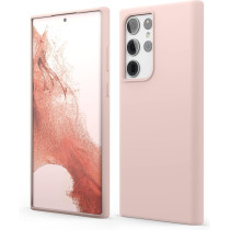Elago Compatible With Samsung Galaxy S22 Ultra Case, Liquid Silicone Case, Full Body Screen Camera Protective Cover, Shockproof, Slim Case, 6.8 Inch, Sand Pink, Egs22Sc68