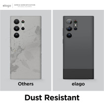 Elago Glide Compatible With Samsung Galaxy S23 Ultra Case, Precise Camera Cutouts, Drop Protection, Shockproof Protective Cover, Full Cover Design, Dark Grey/Black