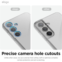 Elago Hybrid Case Designed For Samsung Galaxy S24 Plus 6.7 Inch Case, Precise Camera Cutouts, Sleek And Light Design, Protective Cover, Shockproof Bumper, Transparent, Egs24Hb67-Tr