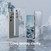 Elago Hybrid Case Designed For Samsung Galaxy S24 Plus 6.7 Inch Case, Precise Camera Cutouts, Sleek And Light Design, Protective Cover, Shockproof Bumper, Transparent, Egs24Hb67-Tr