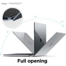 Elago Ultra Slim Hard Case Compatible With Macbook Air 13.6 Inch M2 A2681, Ultra Slim, Full Protection, Access To All Features, Clear, Embair13.6M2Sm-Cl